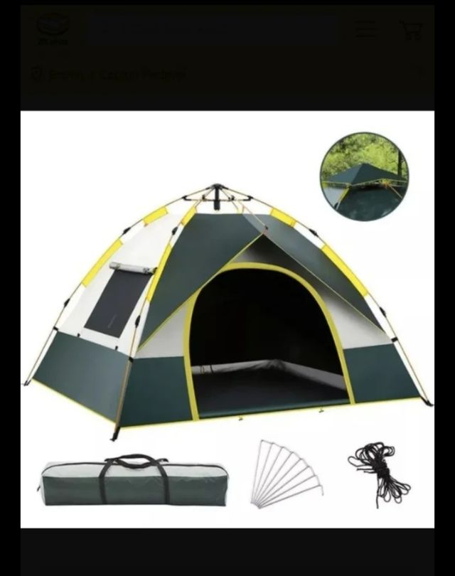 Tienda de campaña apertura rápida. 2/3 personas