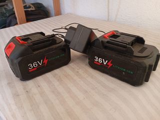 2 Baterías 36V Litio para Máquinas