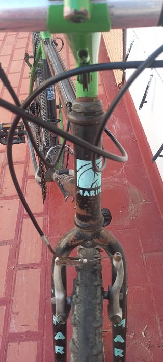 Bicicleta Marin Negra y Verde