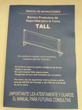 Conjunto Barreras de seguridad para cama infantil