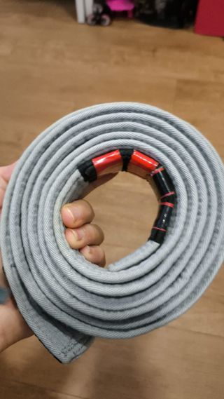 Cintura Jiu-Jitsu Tatami M4 grigia bianca