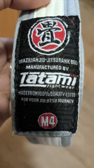 Cintura Jiu-Jitsu Tatami M4 grigia bianca
