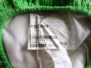 Funda para taburete Ikea verde pana STICKAT