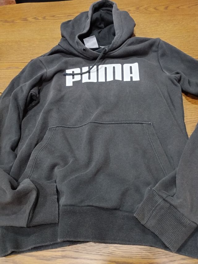 Camisola com capuz Puma preta tamanho XS