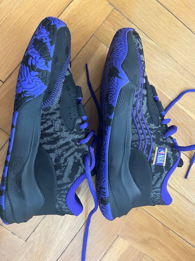 Zapatillas Baloncesto Tarmak Niñ@ Negro/Morado