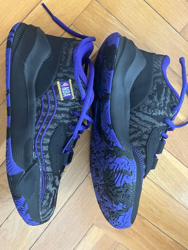 Zapatillas Baloncesto Tarmak Niñ@ Negro/Morado
