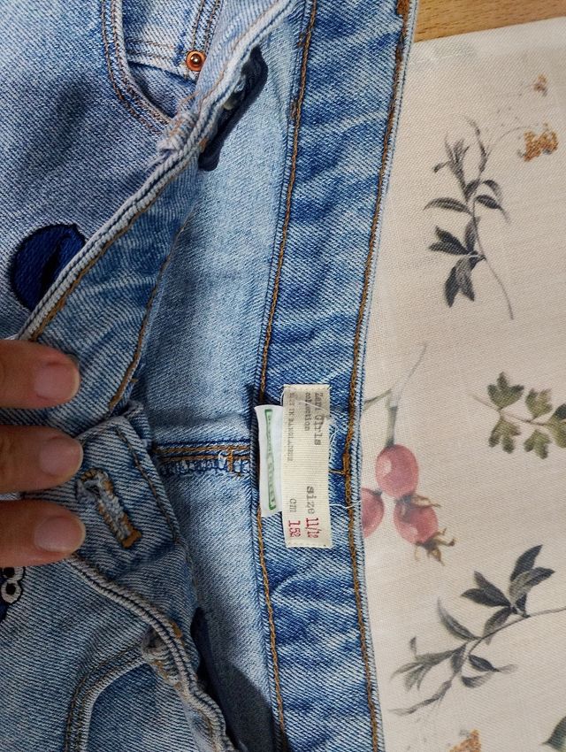 Pantalones cortos vaqueros con estampado Cookie Mo