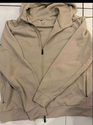 Nike Sudadera con Cremallera Beige Talla XL