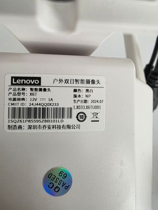 Cámara Lenovo X6T Wifi 5MP Doble Vigilancia PTZ