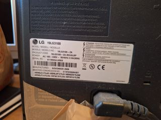 Televisión LG 19 con brazo a pared