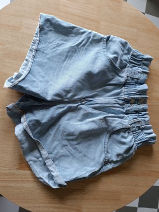 Pantalón corto vaquero Zara azul