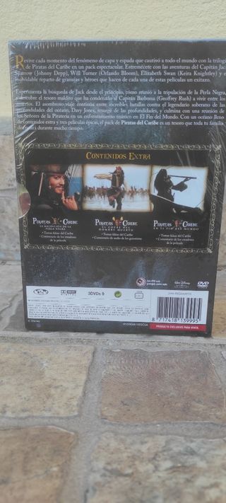 Trilogía Piratas del Caribe DVD Español