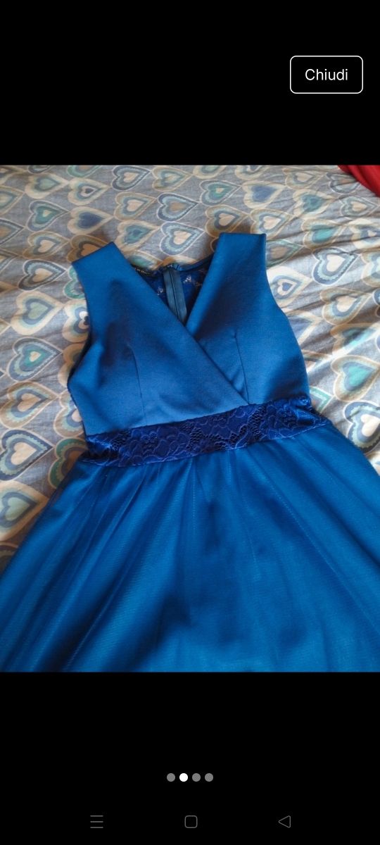 Vestito da cerimonia blu