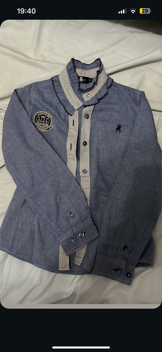Camisa La Jaca Niña Talla 8A Azul