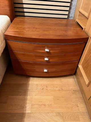 Dormitorio Matrimonio Canapé Cerezo Barnizado