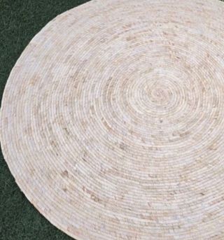 Alfombra Redonda de Fibra Natural 
