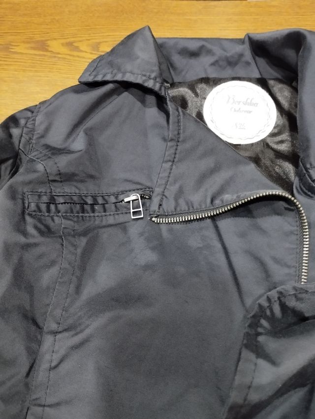 Casaco Biker Bershka Tamanho S Cinza