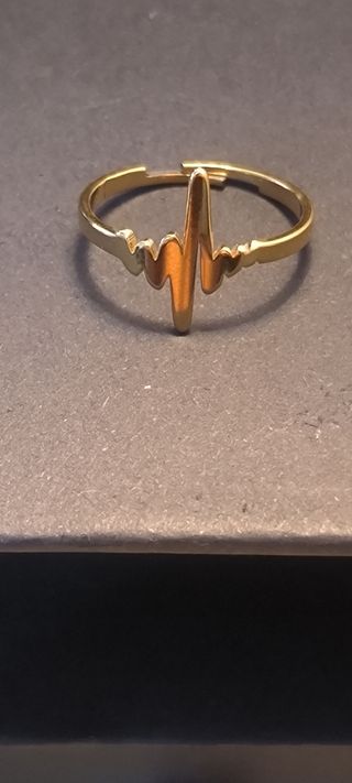 Anillo Corazón Latido Ajustable