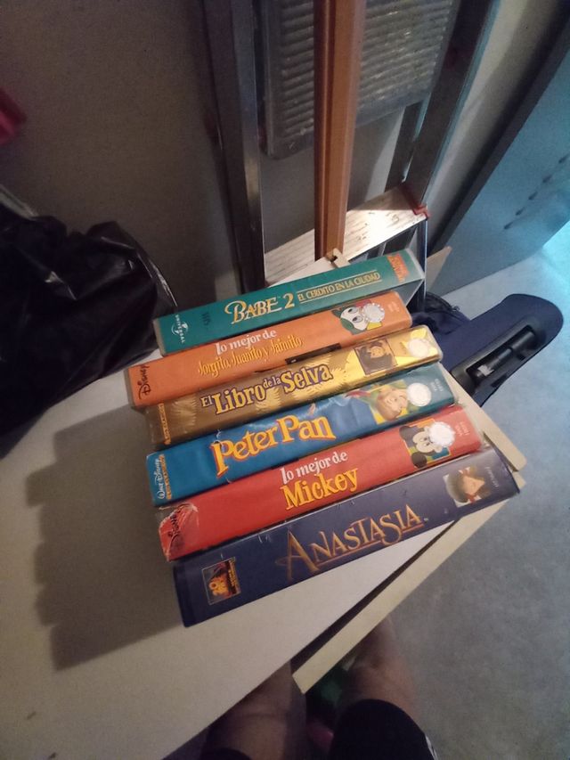Lote 6 Cintas VHS Disney Clásicos