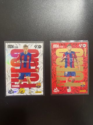 2x Fermín FC Barcelona Tarjetas Fuego