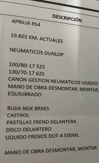 Aprilia RS4 50cc ITV 12/27