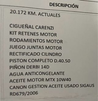 Aprilia RS4 50cc ITV 12/27