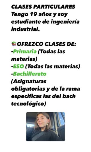 Clases particulares (Primaria, Eso, Bachillerato)