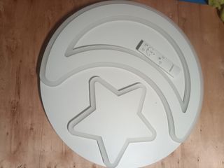 Lampara plafón infantil luna y estrella
