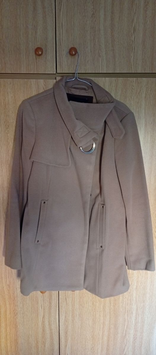 Chaquetón Beige Mujer