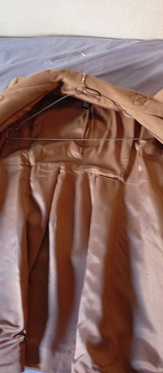 Chaquetón Beige Mujer