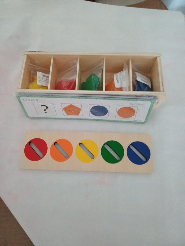 Juego de clasificación de madera