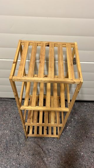 Libreria in legno a 4 livelli