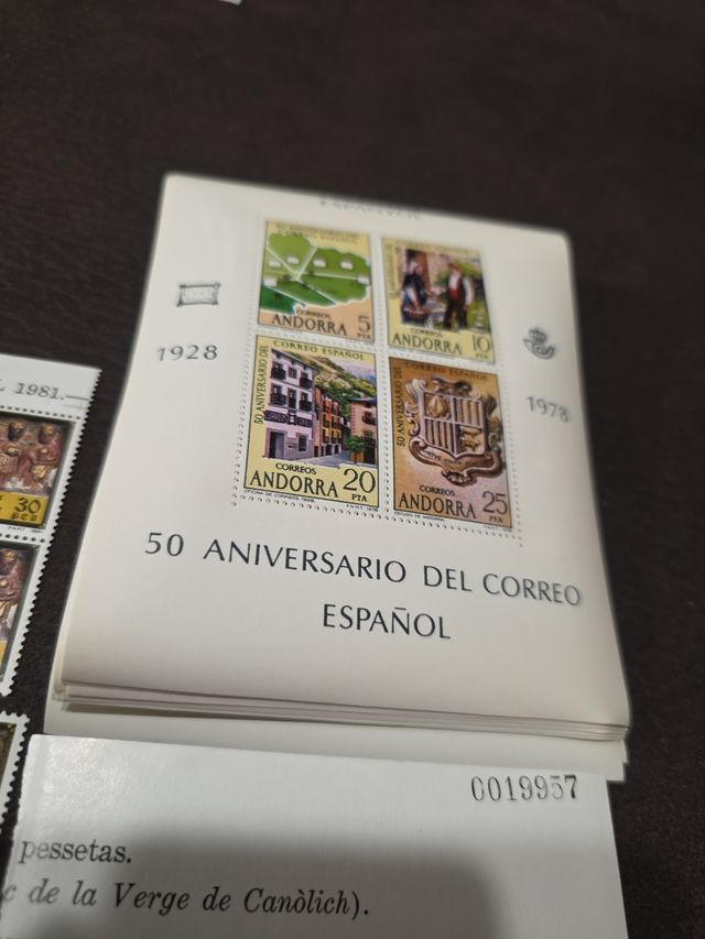 Lote Sellos Andorra 13 planchas + sueltos