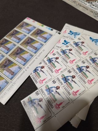 Lote Sellos Andorra 13 planchas + sueltos