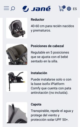 Silla de coche Jané Koos i-Size R1