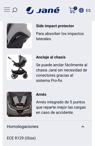 Silla de coche Jané Koos i-Size R1