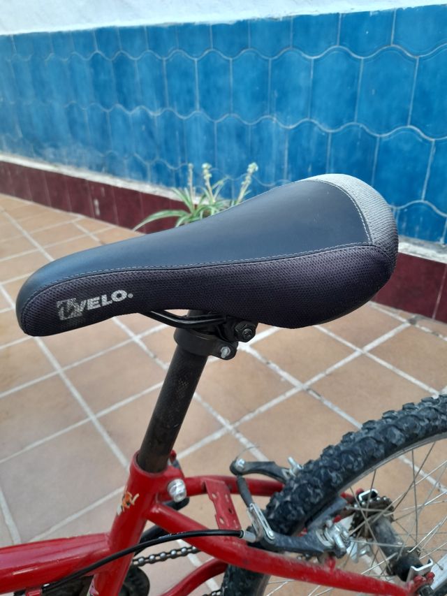 Bicicleta infantil roja hasta 10 - 12 años