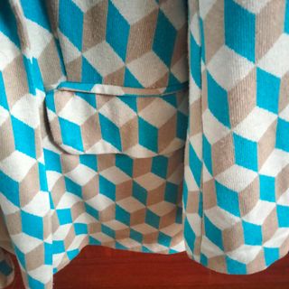 Americana Wiya Beige y Turquesa