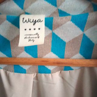 Americana Wiya Beige y Turquesa