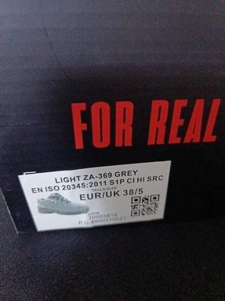 Zapatos de seguridad grises