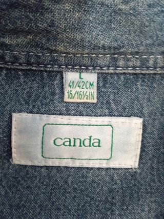 Camisa vaquera azul talla L