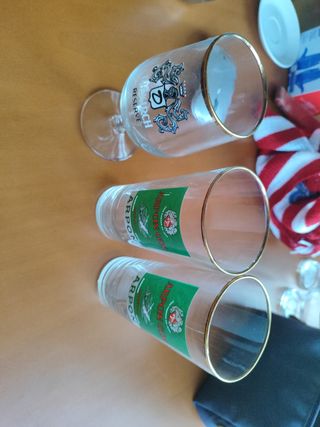 Vasos Cerveza y Ginebra Coleccionista