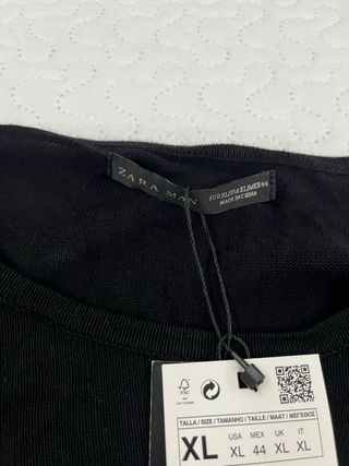 Jersey Zara Negro Talla XL