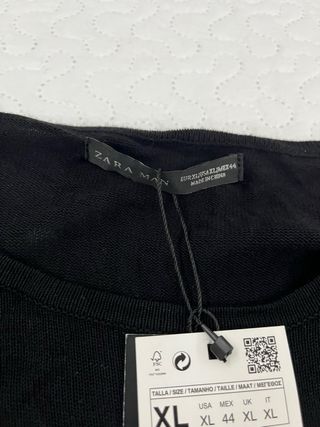 Jersey Zara Negro Talla XL