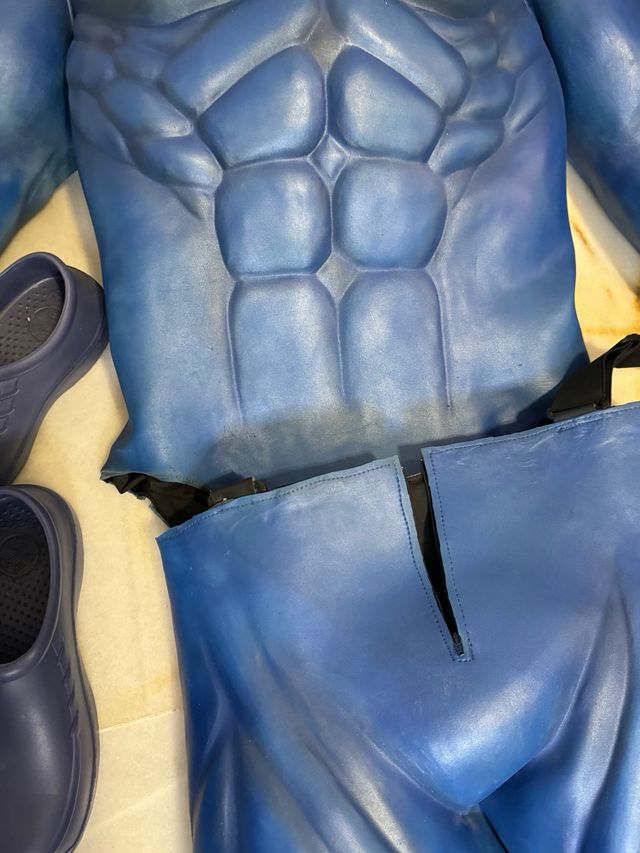Disfraz Latex The Tick Azul