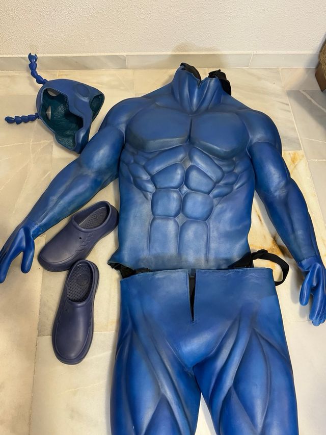 Disfraz Latex The Tick Azul