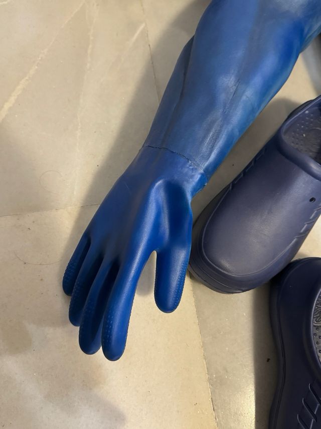 Disfraz Latex The Tick Azul