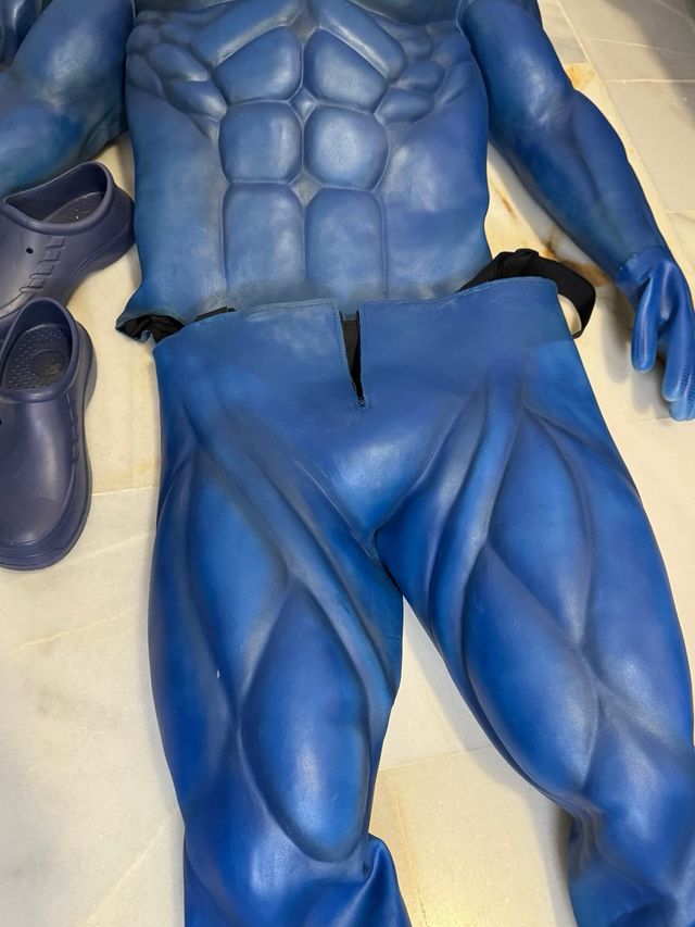 Disfraz Latex The Tick Azul