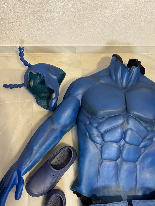 Disfraz Latex The Tick Azul