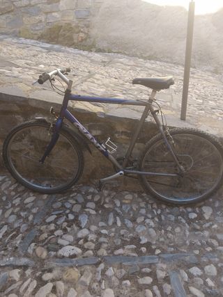 Bicicleta Giant azul y gris